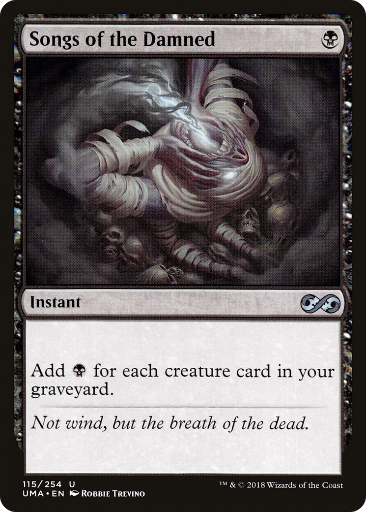 Songs of the Damned (UMA-115) - Ultimate Masters Foil - Premium MTG Single from Wizards of the Coast - Just $1.99! Shop now at Game Crave Tournament Store