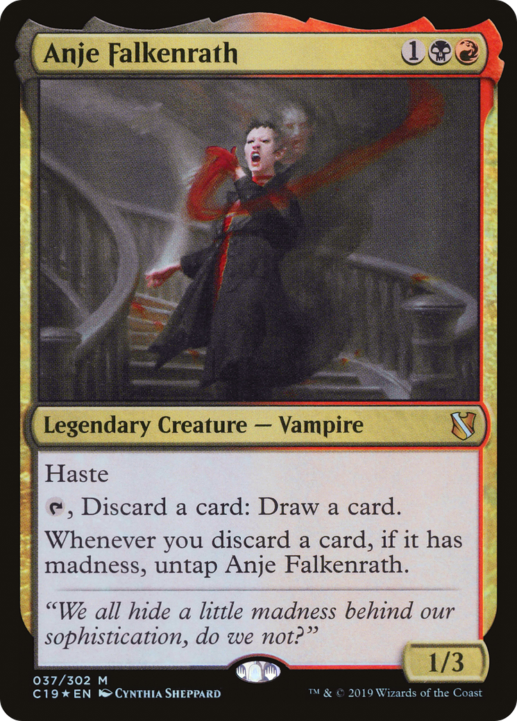 Anje Falkenrath (C19-037) - Commander 2019 Foil - Premium MTG Single from Wizards of the Coast - Just $0.28! Shop now at Game Crave Tournament Store