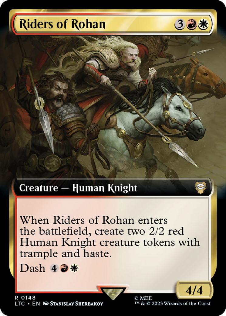 Riders of Rohan (LTC-148) - Tales of Middle-earth Commander: (Extended Art) - Premium MTG Single from Wizards of the Coast - Just $0.23! Shop now at Game Crave Tournament Store