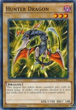 Hunter Dragon (YS14-EN003) - Super Starter: Space-Time Showdown 1st Edition - Premium Yugioh Single from Konami - Just $0.25! Shop now at Game Crave Tournament Store