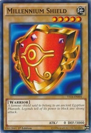 Millennium Shield (YS14-EN004) - Super Starter: Space-Time Showdown 1st Edition - Premium Yugioh Single from Konami - Just $0.32! Shop now at Game Crave Tournament Store