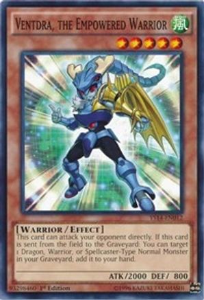 Ventdra, the Empowered Warrior (YS14-EN012) - Super Starter: Space-Time Showdown 1st Edition - Premium Yugioh Single from Konami - Just $0.08! Shop now at Game Crave Tournament Store