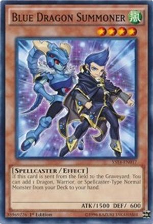 Blue Dragon Summoner (YS14-EN017) - Super Starter: Space-Time Showdown 1st Edition - Premium Yugioh Single from Konami - Just $0.42! Shop now at Game Crave Tournament Store