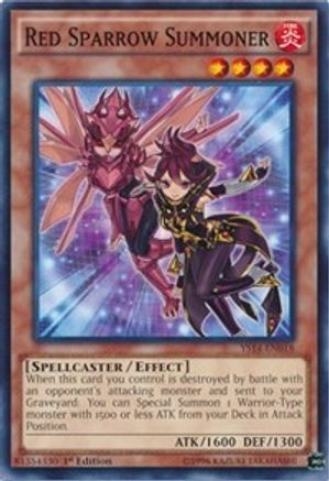 Red Sparrow Summoner (YS14-EN018) - Super Starter: Space-Time Showdown 1st Edition - Premium Yugioh Single from Konami - Just $0.25! Shop now at Game Crave Tournament Store