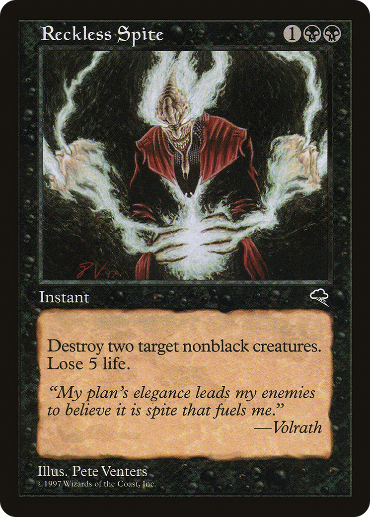 Reckless Spite (TMP-152) - Tempest - Premium MTG Single from Wizards of the Coast - Just $0.08! Shop now at Game Crave Tournament Store