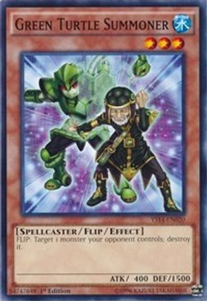 Green Turtle Summoner (YS14-EN020) - Super Starter: Space-Time Showdown 1st Edition - Premium Yugioh Single from Konami - Just $0.25! Shop now at Game Crave Tournament Store