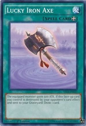 Lucky Iron Axe (YS14-EN027) - Super Starter: Space-Time Showdown 1st Edition - Premium Yugioh Single from Konami - Just $0.25! Shop now at Game Crave Tournament Store