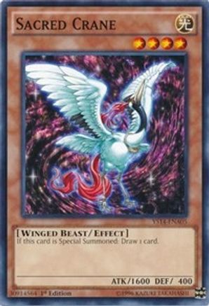 Sacred Crane (YS14-ENA05) - Super Starter: Space-Time Showdown Power-Up Pack 1st Edition - Premium Yugioh Single from Konami - Just $0.25! Shop now at Game Crave Tournament Store
