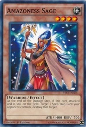 Amazoness Sage (YS14-ENA06) - Super Starter: Space-Time Showdown Power-Up Pack 1st Edition - Premium Yugioh Single from Konami - Just $0.25! Shop now at Game Crave Tournament Store