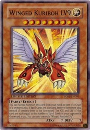 Winged Kuriboh LV9 (YG03-EN001) - Yu-Gi-Oh! GX Manga Promotional Cards Limited - Premium Yugioh Single from Konami - Just $5.92! Shop now at Game Crave Tournament Store