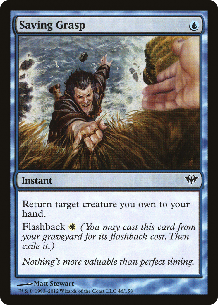 Saving Grasp (DKA-046) - Dark Ascension - Premium MTG Single from Wizards of the Coast - Just $0.25! Shop now at Game Crave Tournament Store