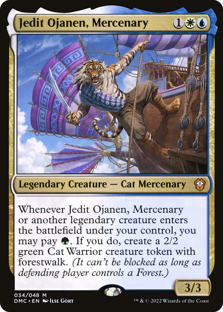 Jedit Ojanen, Mercenary (DMC-034) - Dominaria United Commander - Premium MTG Single from Wizards of the Coast - Just $0.08! Shop now at Game Crave Tournament Store