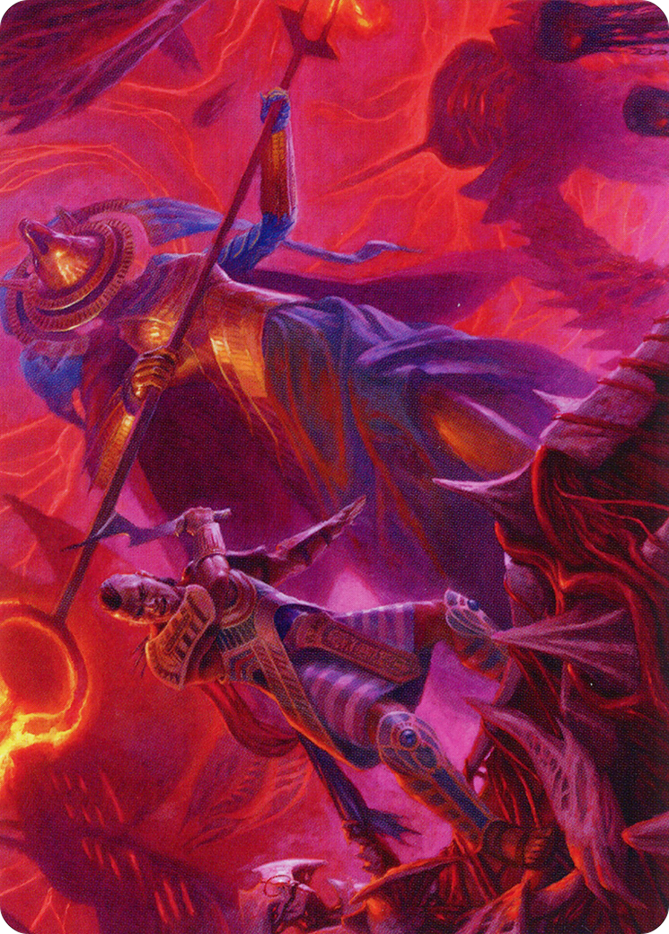 Djeru and Hazoret // Djeru and Hazoret (AMOM-044) - March of the Machine Art Series (Borderless) Foil - Premium MTG Single from Wizards of the Coast - Just $0! Shop now at Game Crave Tournament Store