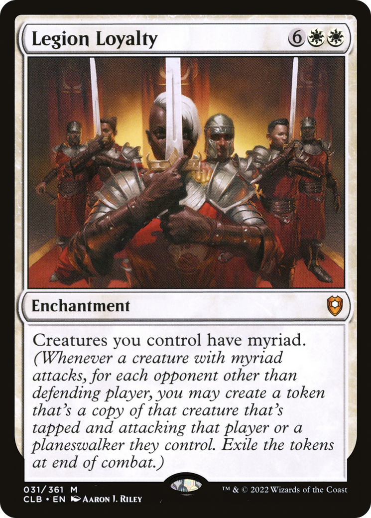 Legion Loyalty (CLB-031) - Commander Legends: Battle for Baldur's Gate - Premium MTG Single from Wizards of the Coast - Just $0.15! Shop now at Game Crave Tournament Store