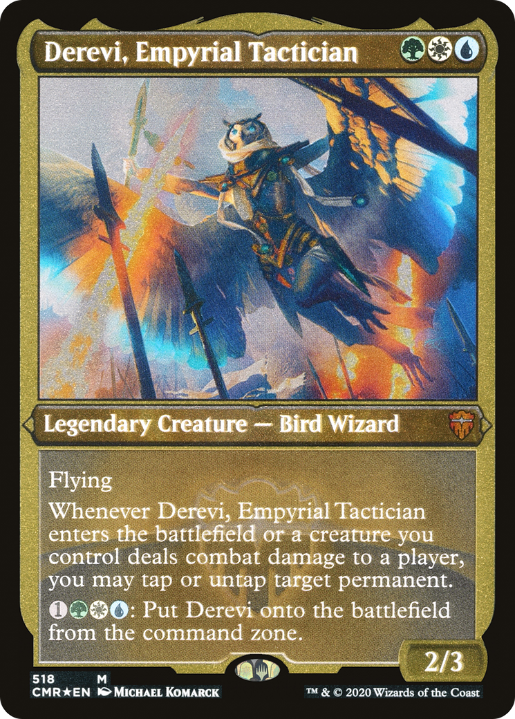 Derevi, Empyrial Tactician (CMR-518) - Commander Legends Etched Foil - Premium MTG Single from Wizards of the Coast - Just $2.82! Shop now at Game Crave Tournament Store