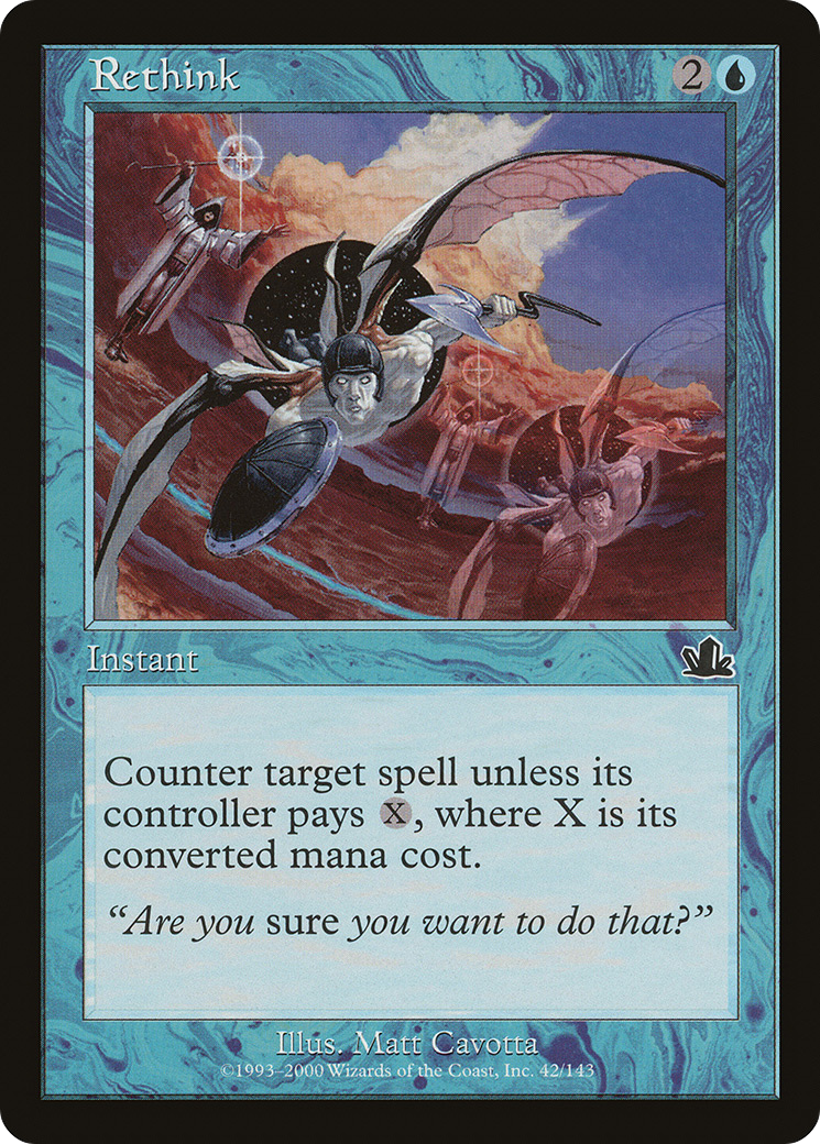 Rethink (PCY-042) - Prophecy - Premium MTG Single from Wizards of the Coast - Just $0.08! Shop now at Game Crave Tournament Store