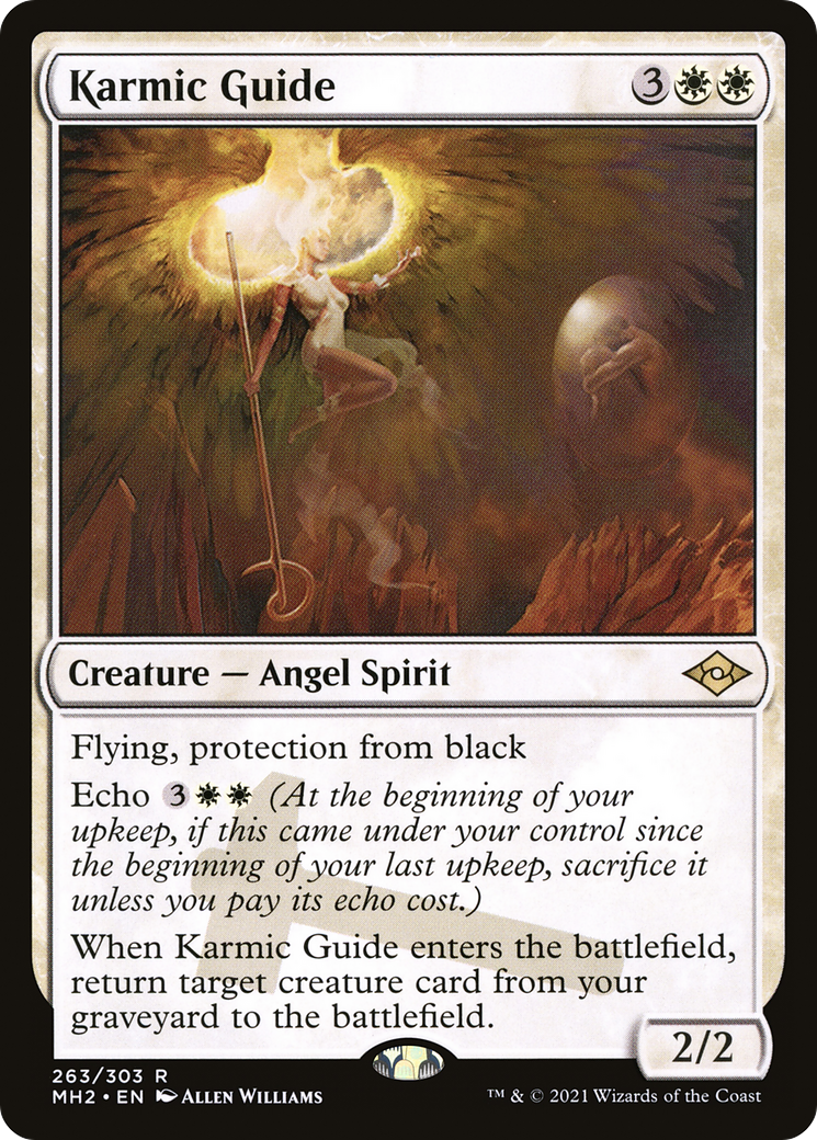 Karmic Guide (MH2-263) - Modern Horizons 2 Etched Foil - Premium MTG Single from Wizards of the Coast - Just $0.54! Shop now at Game Crave Tournament Store
