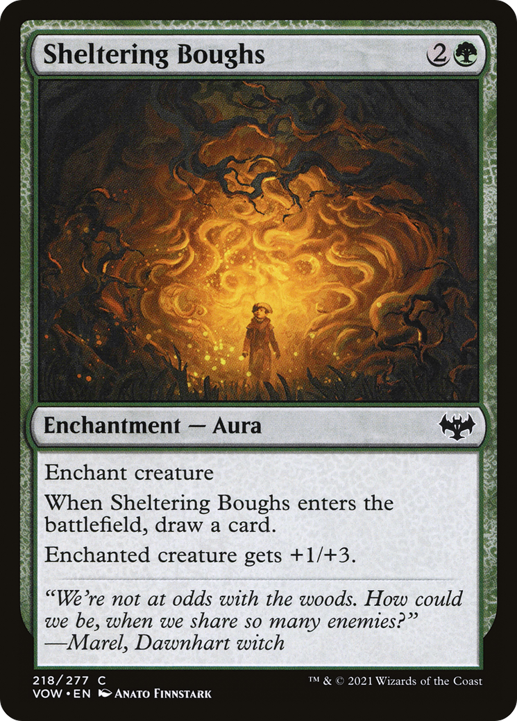 Sheltering Boughs (VOW-218) - Innistrad: Crimson Vow - Premium MTG Single from Wizards of the Coast - Just $0.08! Shop now at Game Crave Tournament Store