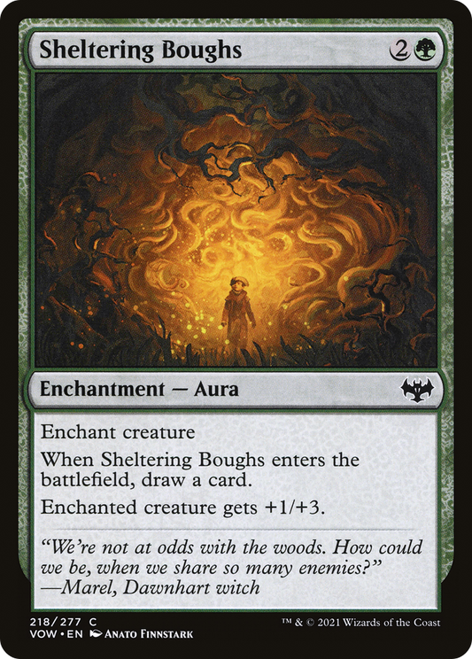 Sheltering Boughs (VOW-218) - Innistrad: Crimson Vow - Premium MTG Single from Wizards of the Coast - Just $0.08! Shop now at Game Crave Tournament Store