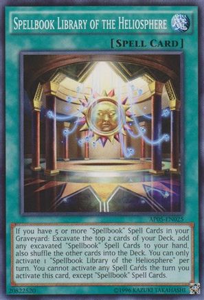 Spellbook Library of the Heliosphere (AP05-EN025) - Astral Pack 5 Unlimited - Premium Yugioh Single from Konami - Just $0.11! Shop now at Game Crave Tournament Store
