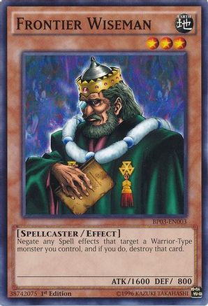 Frontier Wiseman (BP03-EN003) - Battle Pack 3: Monster League 1st Edition - Premium Yugioh Single from Konami - Just $0.25! Shop now at Game Crave Tournament Store