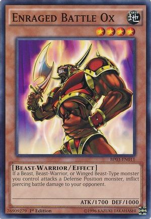 Enraged Battle Ox (BP03-EN011) - Battle Pack 3: Monster League 1st Edition - Premium Yugioh Single from Konami - Just $0.08! Shop now at Game Crave Tournament Store