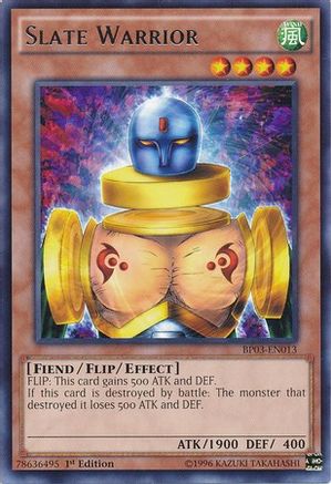 Slate Warrior (BP03-EN013) - Battle Pack 3: Monster League 1st Edition - Premium Yugioh Single from Konami - Just $0.08! Shop now at Game Crave Tournament Store