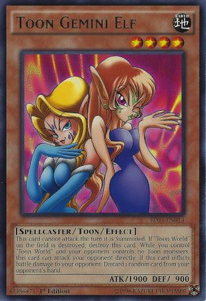 Toon Gemini Elf (BP03-EN014) - Battle Pack 3: Monster League 1st Edition - Premium Yugioh Single from Konami - Just $0.11! Shop now at Game Crave Tournament Store