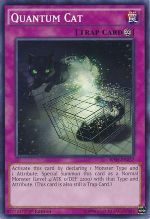 Quantum Cat (BP03-EN237) - Battle Pack 3: Monster League 1st Edition - Premium Yugioh Single from Konami - Just $0.08! Shop now at Game Crave Tournament Store