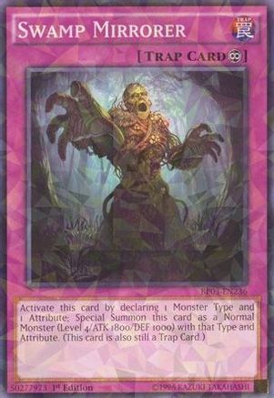 Swamp Mirrorer (Shatterfoil) (BP03-EN236) - Battle Pack 3: Monster League 1st Edition - Premium Yugioh Single from Konami - Just $1.46! Shop now at Game Crave Tournament Store