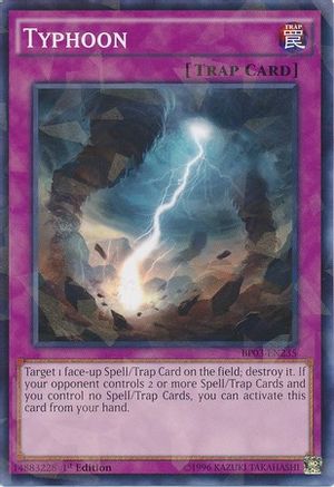Typhoon (Shatterfoil) (BP03-EN235) - Battle Pack 3: Monster League 1st Edition - Premium Yugioh Single from Konami - Just $0.50! Shop now at Game Crave Tournament Store