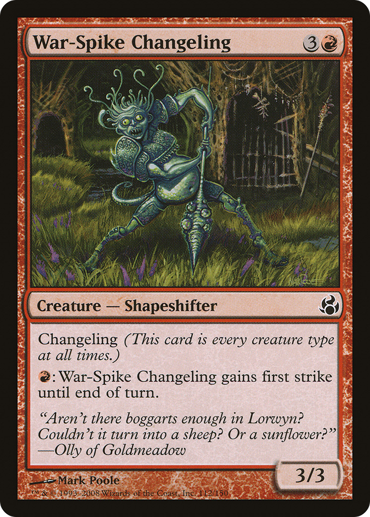 War-Spike Changeling (MOR-112) - Morningtide - Premium MTG Single from Wizards of the Coast - Just $0.08! Shop now at Game Crave Tournament Store