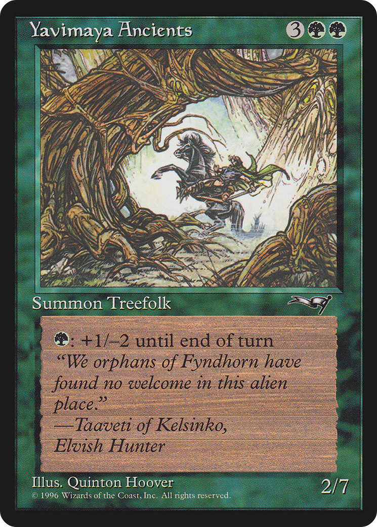 Yavimaya Ancients (ALL-104B) - Alliances - Premium MTG Single from Wizards of the Coast - Just $0.08! Shop now at Game Crave Tournament Store
