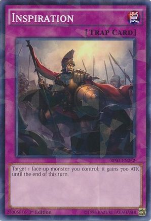 Inspiration (Shatterfoil) (BP03-EN232) - Battle Pack 3: Monster League 1st Edition - Premium Yugioh Single from Konami - Just $0.25! Shop now at Game Crave Tournament Store