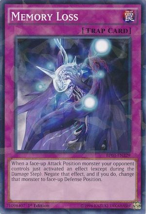 Memory Loss (Shatterfoil) (BP03-EN229) - Battle Pack 3: Monster League 1st Edition - Premium Yugioh Single from Konami - Just $0.30! Shop now at Game Crave Tournament Store