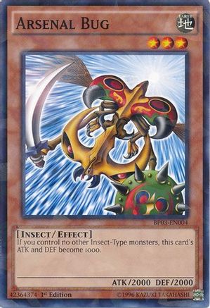 Arsenal Bug (Shatterfoil) (BP03-EN004) - Battle Pack 3: Monster League 1st Edition - Premium Yugioh Single from Konami - Just $0.36! Shop now at Game Crave Tournament Store