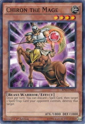 Chiron the Mage (Shatterfoil) (BP03-EN015) - Battle Pack 3: Monster League 1st Edition - Premium Yugioh Single from Konami - Just $0.23! Shop now at Game Crave Tournament Store