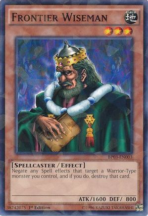 Frontier Wiseman (Shatterfoil) (BP03-EN003) - Battle Pack 3: Monster League 1st Edition - Premium Yugioh Single from Konami - Just $0.08! Shop now at Game Crave Tournament Store