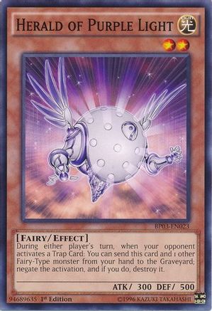 Herald of Purple Light (BP03-EN023) - Battle Pack 3: Monster League 1st Edition - Premium Yugioh Single from Konami - Just $0.40! Shop now at Game Crave Tournament Store