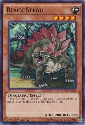 Black Stego (BP03-EN025) - Battle Pack 3: Monster League 1st Edition - Premium Yugioh Single from Konami - Just $0.25! Shop now at Game Crave Tournament Store