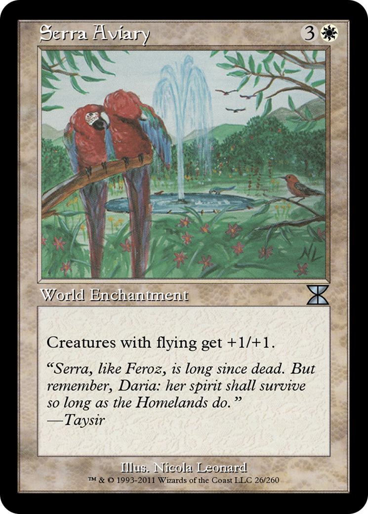 Serra Aviary (ME4-026) - Masters Edition IV Foil - Premium MTG Single from Wizards of the Coast - Just $0! Shop now at Game Crave Tournament Store