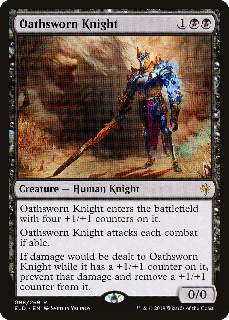 Oathsworn Knight (ELD-098) - Throne of Eldraine Foil - Premium MTG Single from Wizards of the Coast - Just $0.08! Shop now at Game Crave Tournament Store