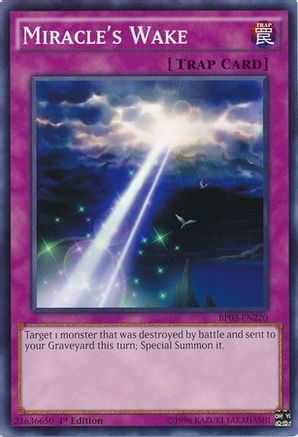 Miracle's Wake (BP03-EN220) - Battle Pack 3: Monster League 1st Edition - Premium Yugioh Single from Konami - Just $0.25! Shop now at Game Crave Tournament Store