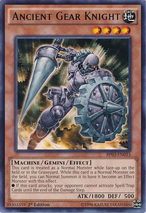 Ancient Gear Knight (BP03-EN033) - Battle Pack 3: Monster League 1st Edition - Premium Yugioh Single from Konami - Just $0.30! Shop now at Game Crave Tournament Store