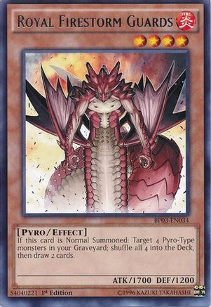 Royal Firestorm Guards (BP03-EN034) - Battle Pack 3: Monster League 1st Edition - Premium Yugioh Single from Konami - Just $0.08! Shop now at Game Crave Tournament Store