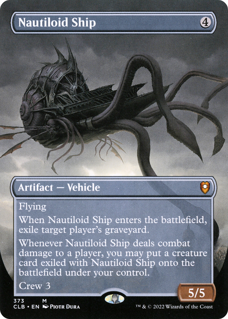 Nautiloid Ship (CLB-373) - Commander Legends: Battle for Baldur's Gate (Borderless) - Premium MTG Single from Wizards of the Coast - Just $1.79! Shop now at Game Crave Tournament Store