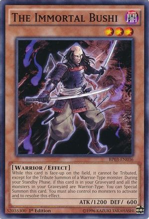 The Immortal Bushi (BP03-EN036) - Battle Pack 3: Monster League 1st Edition - Premium Yugioh Single from Konami - Just $0.08! Shop now at Game Crave Tournament Store