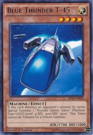 Blue Thunder T-45 (BP03-EN039) - Battle Pack 3: Monster League 1st Edition - Premium Yugioh Single from Konami - Just $0.08! Shop now at Game Crave Tournament Store