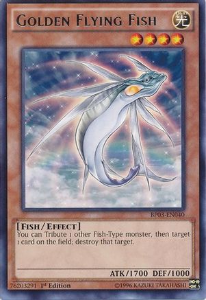 Golden Flying Fish (BP03-EN040) - Battle Pack 3: Monster League 1st Edition - Premium Yugioh Single from Konami - Just $0.08! Shop now at Game Crave Tournament Store