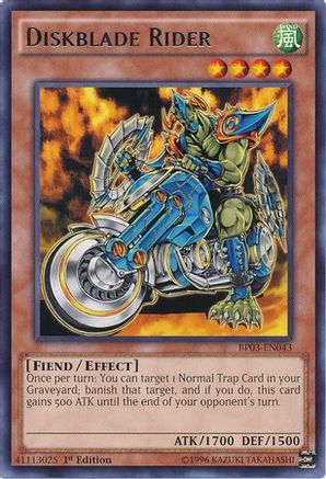 Diskblade Rider (BP03-EN043) - Battle Pack 3: Monster League 1st Edition - Premium Yugioh Single from Konami - Just $0.08! Shop now at Game Crave Tournament Store